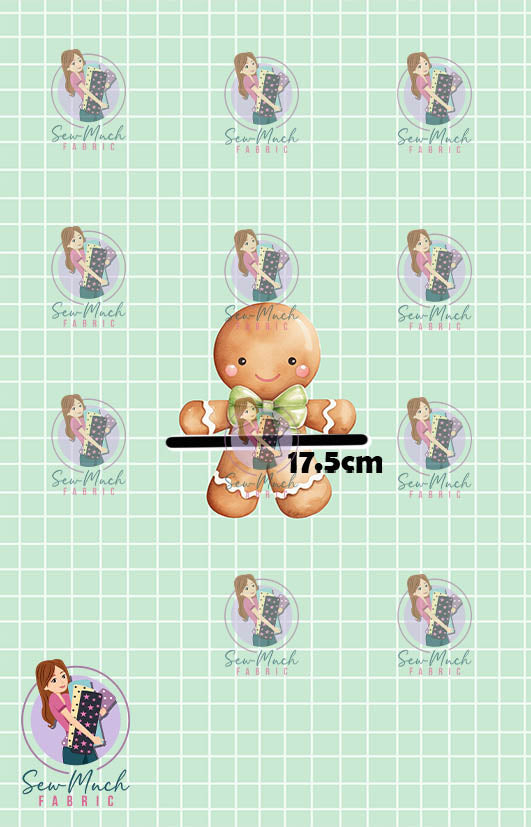 CHRISTMAS Pre-Order: Gingerbread Green PANEL