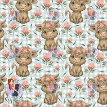 Load image into Gallery viewer, Highland Cow Aussie Flora | TWILL | Retail | Average Scale
