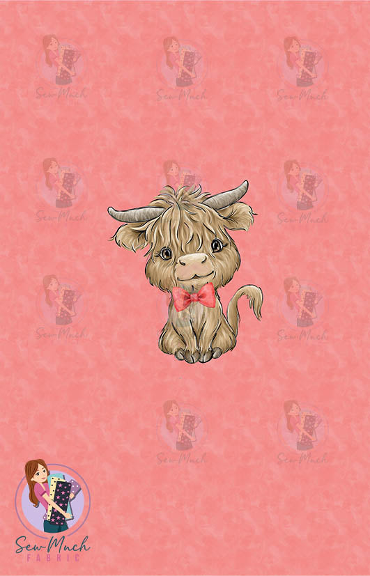 AUGUST Pre-Order (2): Highland Cow Red Tractor PANEL