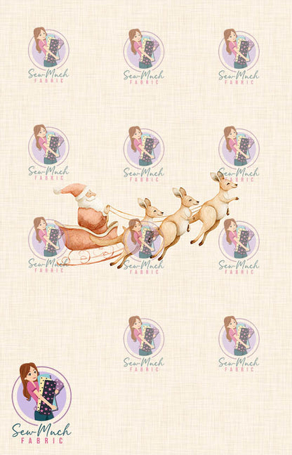 CHRISTMAS Pre-Order: Roo-dolph's Christmas Run Beige PANEL