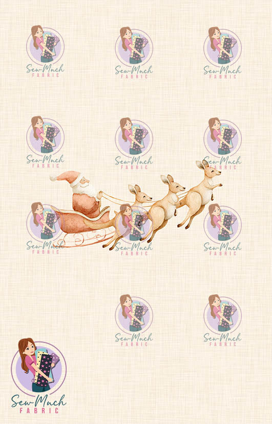 CHRISTMAS Pre-Order: Roo-dolph's Christmas Run Beige PANEL