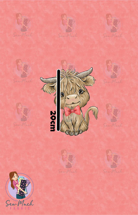 AUGUST Pre-Order (2): Highland Cow Red Tractor PANEL