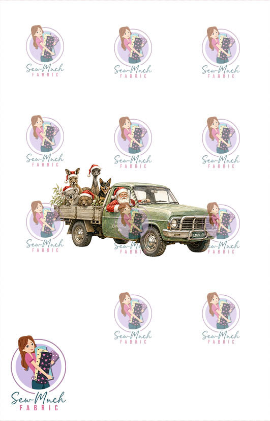CHRISTMAS Pre-Order: Santa's Outback Delivery PANEL