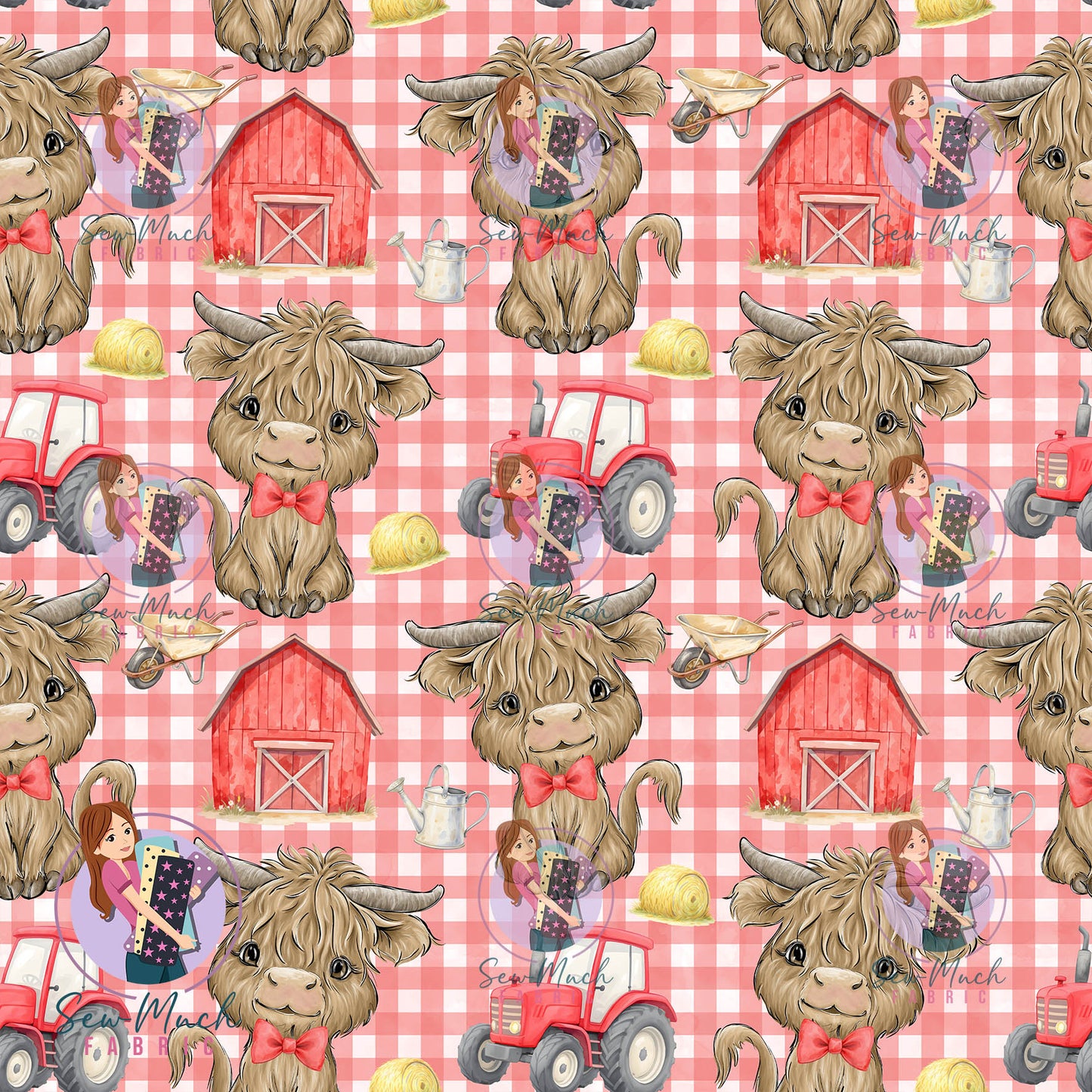AUGUST Pre-Order (2): Highland Cow Red Tractor