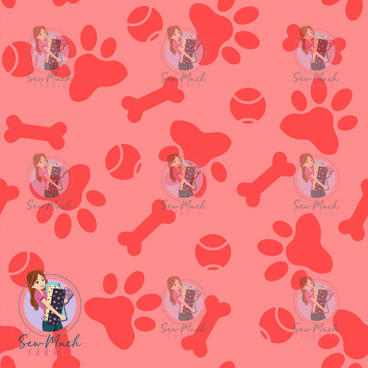 Paw Prints Red | Pre-Order |