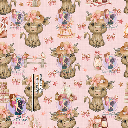 SEPTEMBER Pre-Order (1): Highland Cow Pink Western
