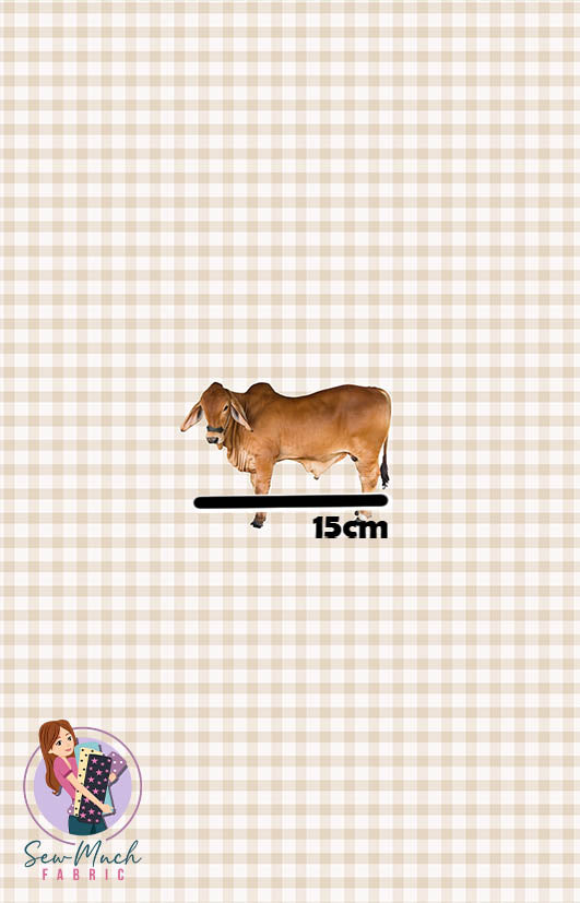 Brahman Cow | Panel | Retail | Cotton Woven