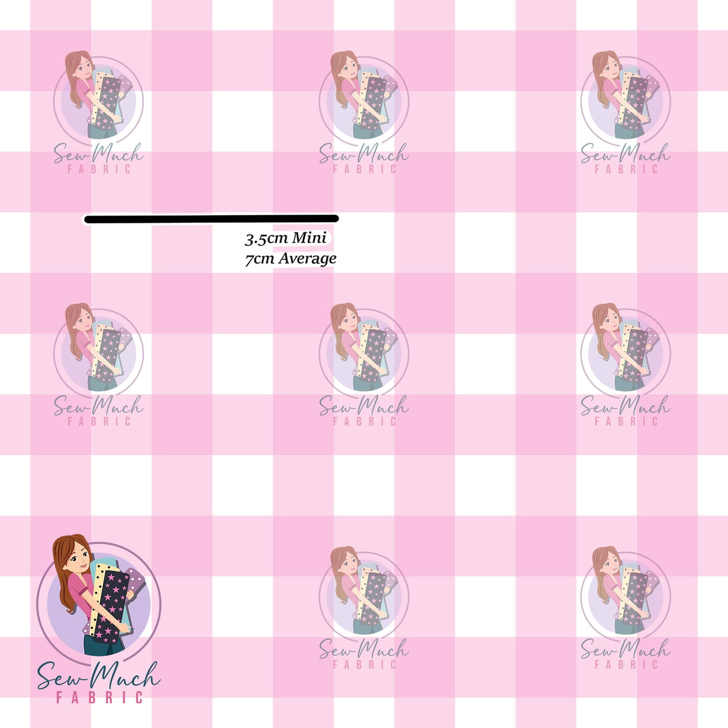 Pink Gingham | Knit | Retail | Average Scale