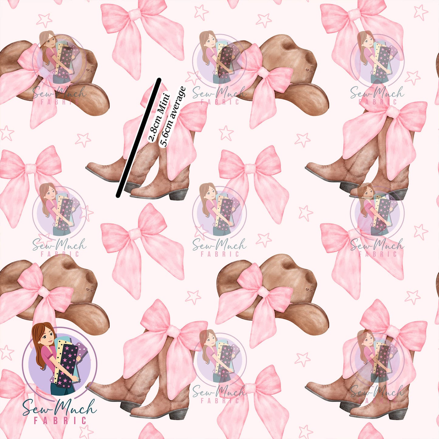 Boots & Pink Bows | Woven | Retail | Average Scale