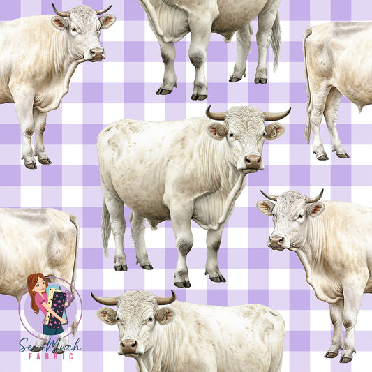 Unlimited Pre-Order: Charolais Purple Gingham