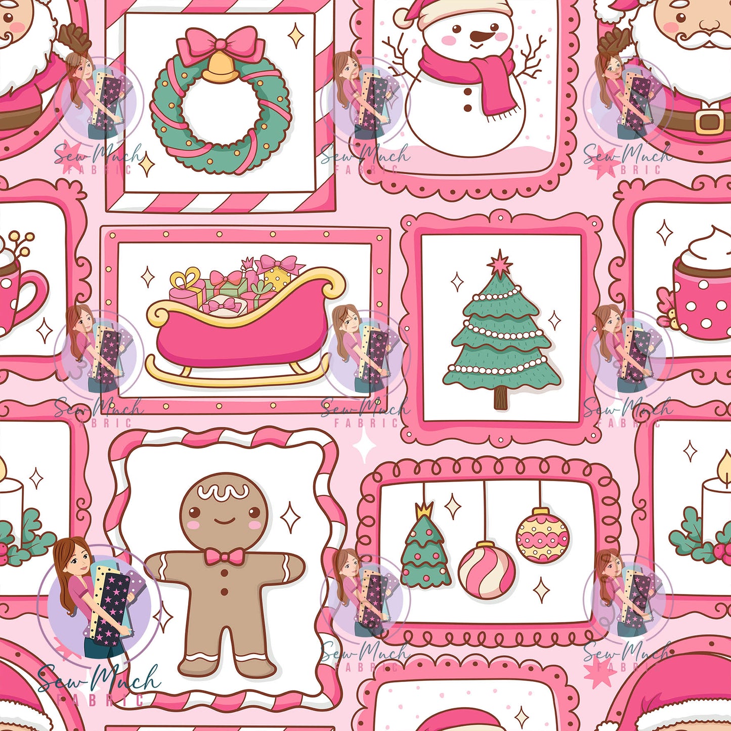 CHRISTMAS Pre-Order: Christmas Stamps Pink