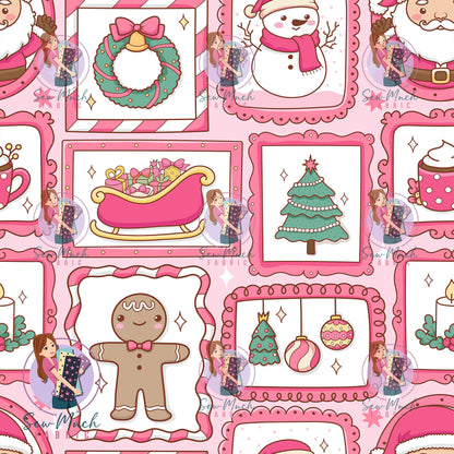 CHRISTMAS Pre-Order: Christmas Stamps Pink