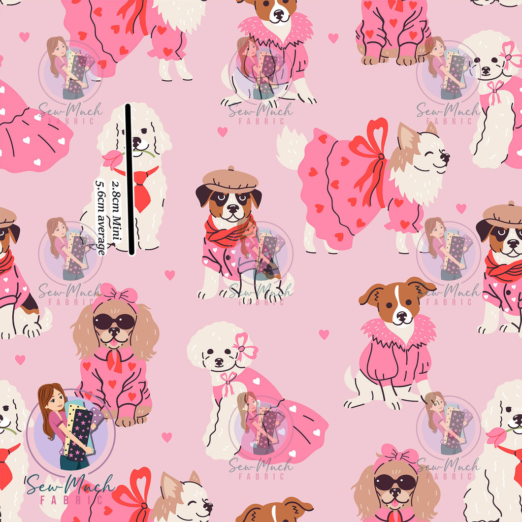 Pink Dogs | Woven | Retail | Average Scale