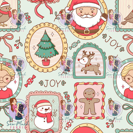 CHRISTMAS Pre-Order: Christmas Stamps Pink Green