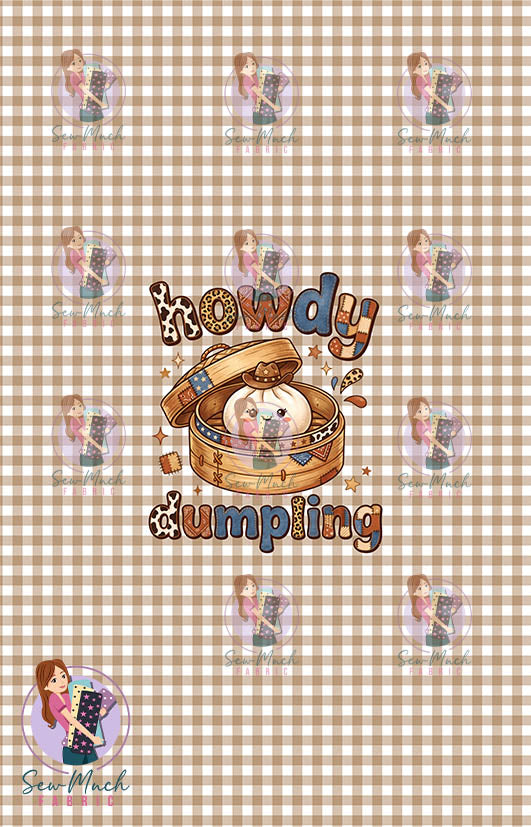 JULY Pre-Order (1): Howdy Dumpling Gingham PANEL
