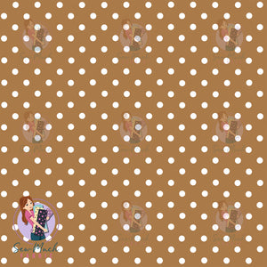 Polka Dot Tan | Woven | Retail | MINI Scale