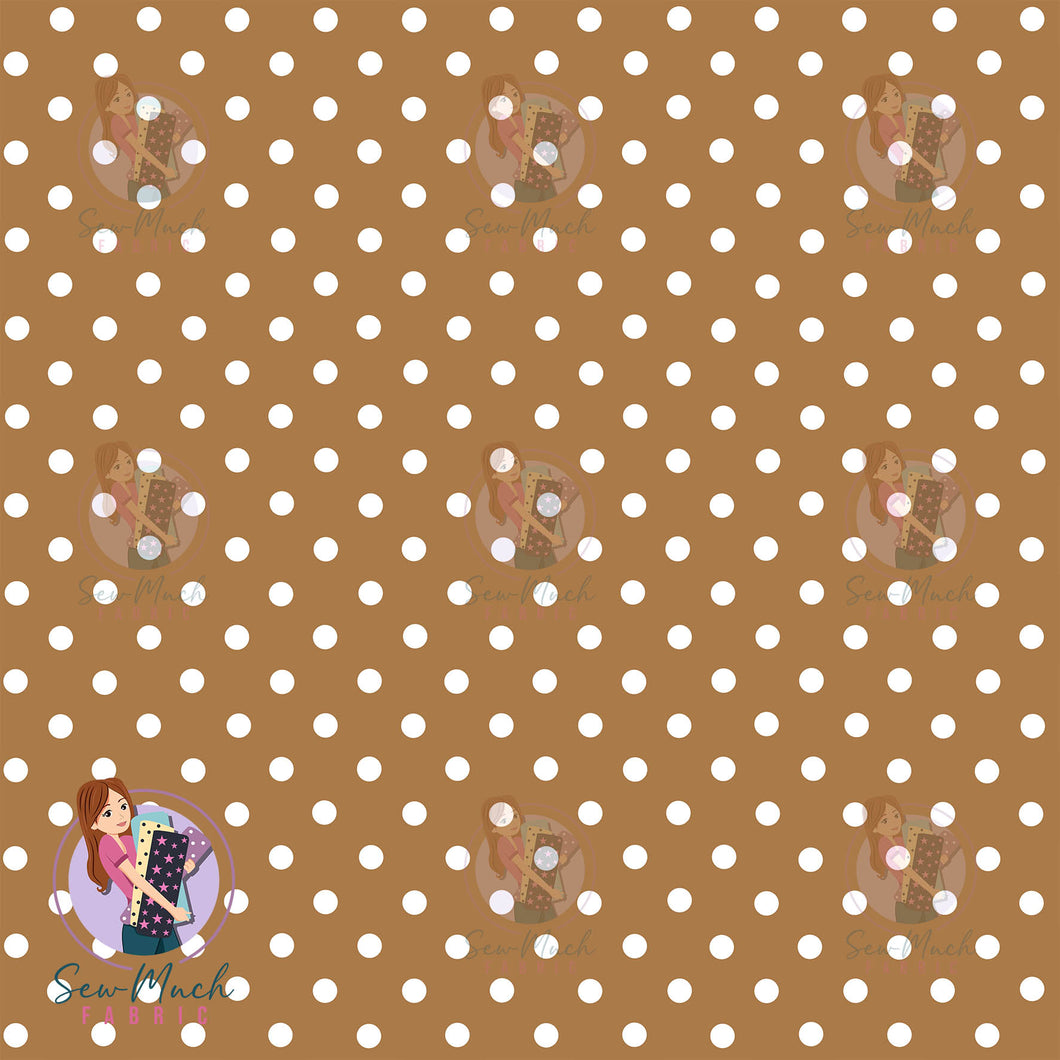 Polka Dot Tan | Woven | Retail | MINI Scale