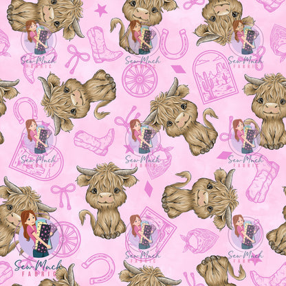 AUGUST Pre-Order (2): Highland Cow Western Pink