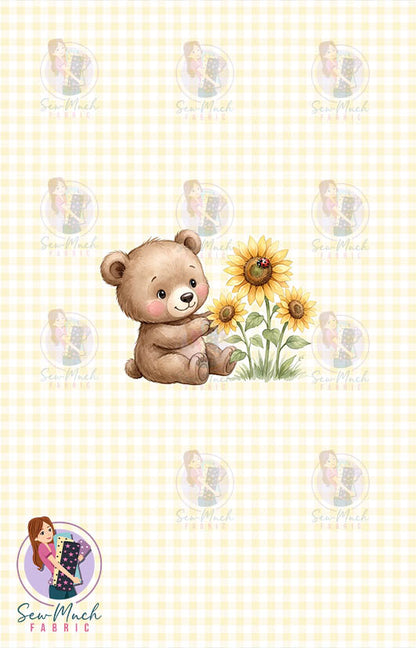 AUGUST Pre-Order (2): Sunflower Bear PANEL