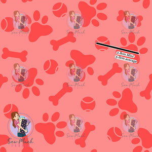 Red Paw Prints | Canvas | Retail | Average Scale
