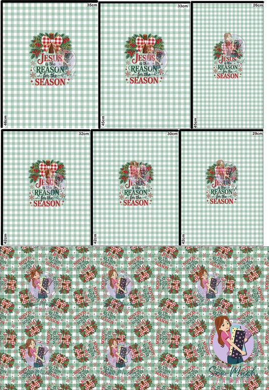 CHRISTMAS Pre-Order: Reason for the Season 'PANEL FOR ROMPERS'