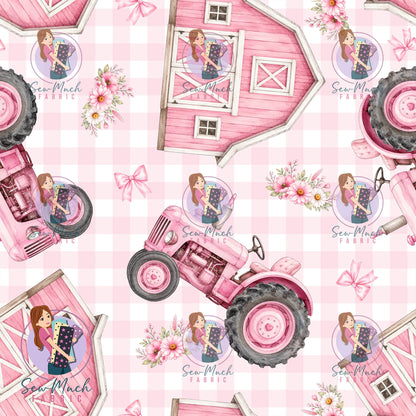JULY Pre-Order (2): Farm Tractor Pink