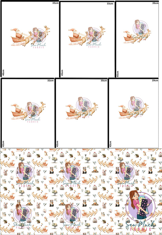 CHRISTMAS Pre-Order: Roo-dolph's Christmas Run 'PANEL FOR ROMPERS'
