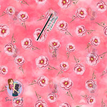 Load image into Gallery viewer, REMNANT: Pink Flowers Cooridnate | Woven | Retail | Average Scale (WOF x 45cm)
