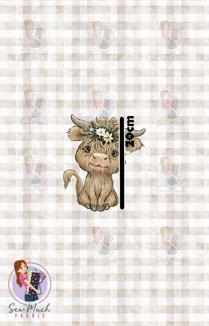 CHRISTMAS Pre-Order: Highland Cow Beige PANEL