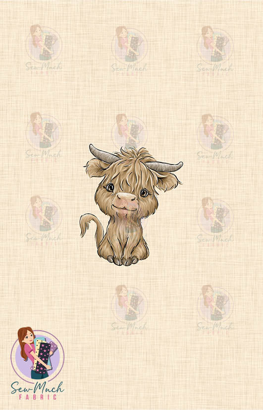 CHRISTMAS Pre-Order: Highland Cow Christmas PANEL