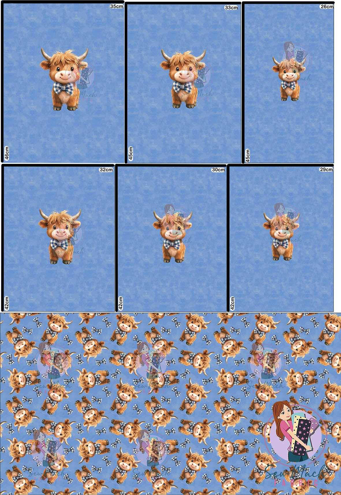 Unlimited Pre-Order: Adorable Highlands 'PANEL FOR ROMPERS'