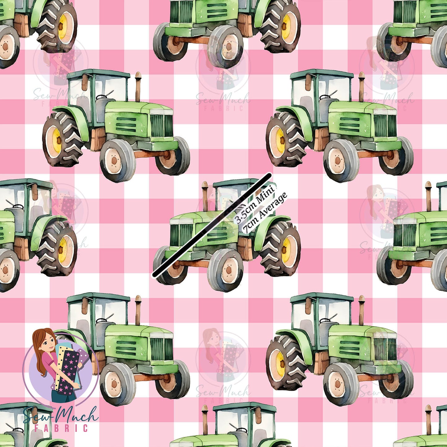 Unlimited Pre-Order: Tractor Pink Gingham