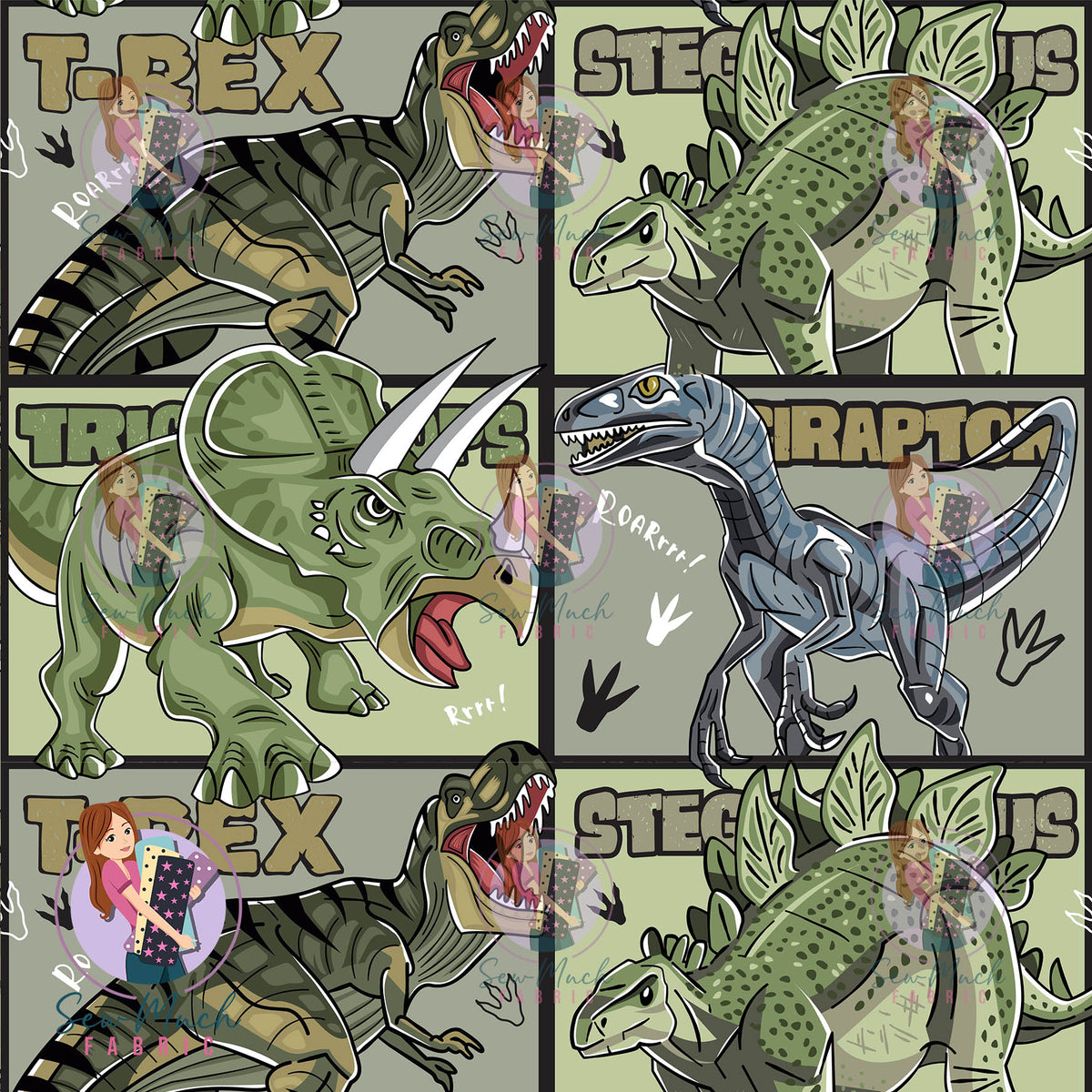 Dinosaur T-Rex | Woven | Retail | Average Scale