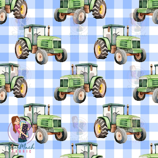 Unlimited Pre-Order: Tractor Blue Gingham