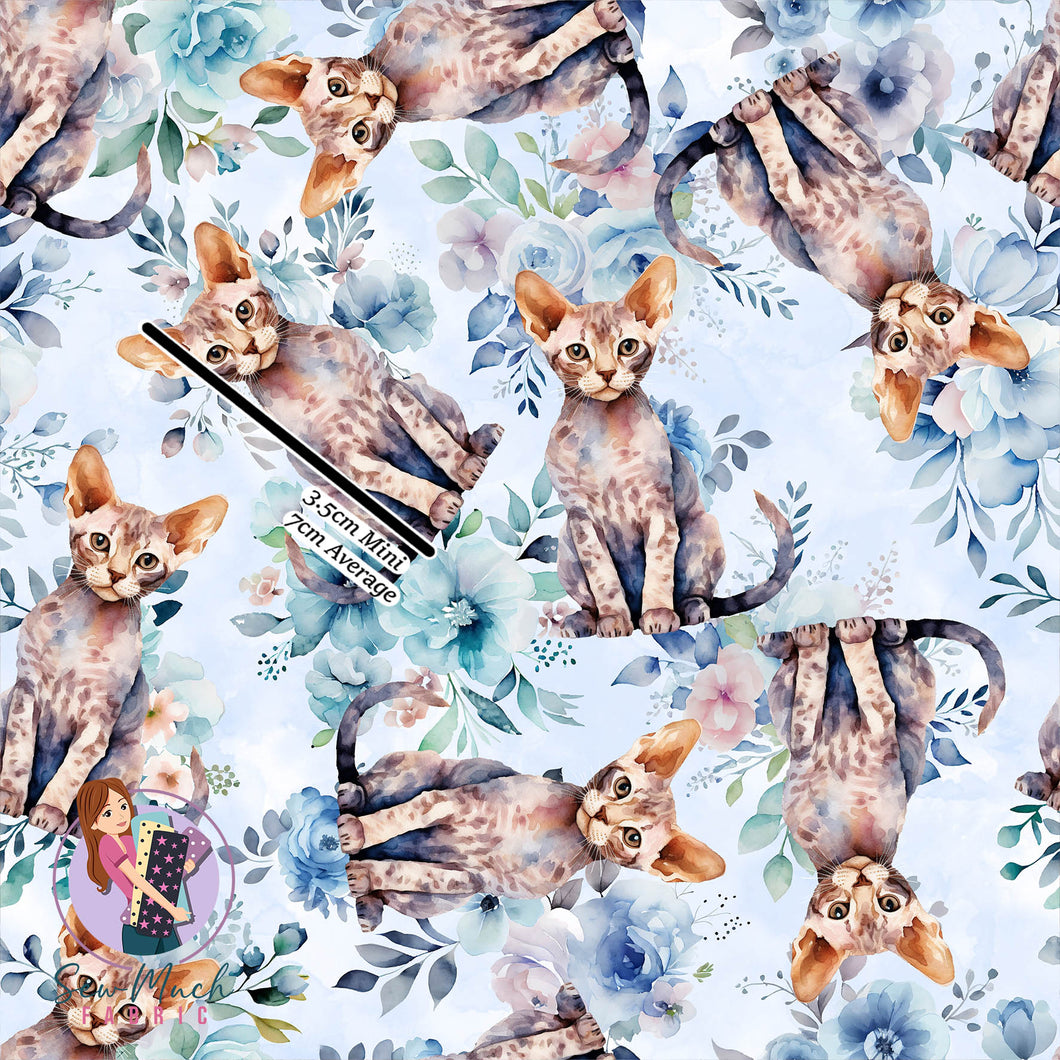Devon Rex Floral | Woven | Retail | MINI Scale