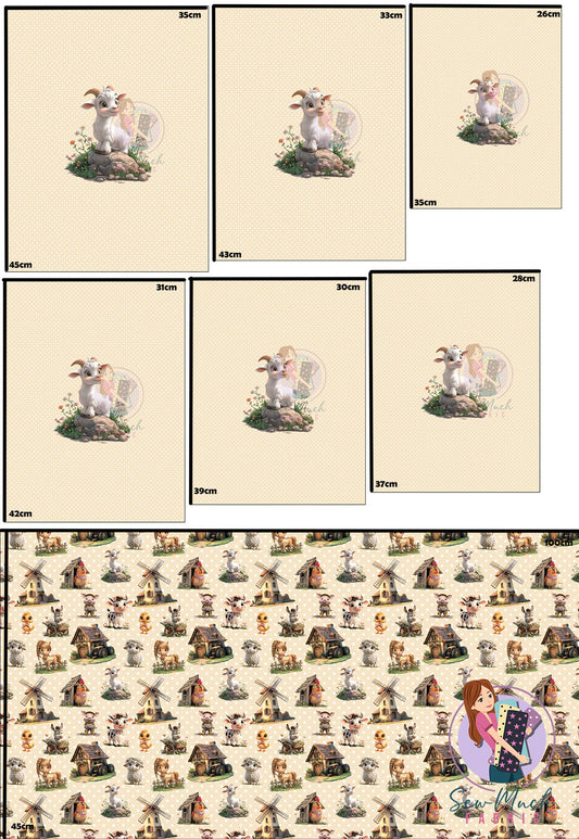 Unlimited Pre-Order: Cute Farm 'PANEL FOR ROMPERS'