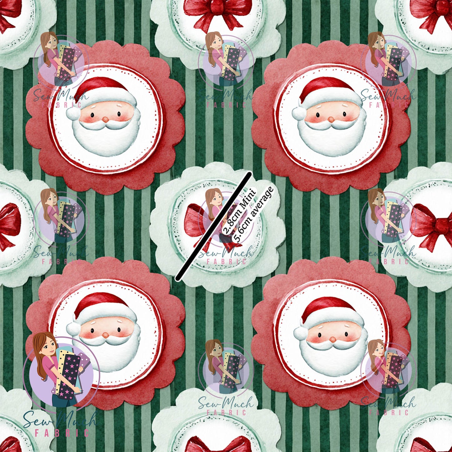 CHRISTMAS Pre-Order: Santa Green Stripes