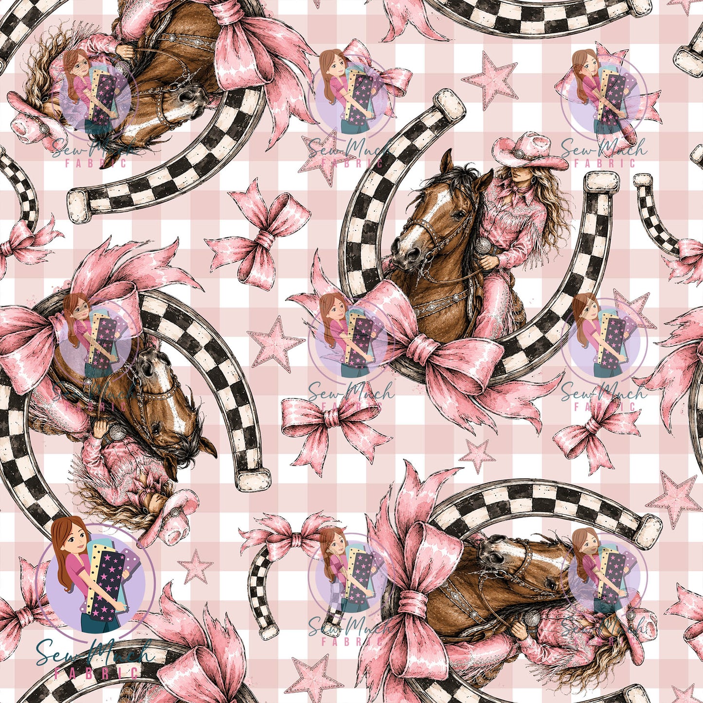 JULY Pre-Order (1): Horseshoe Pink Gingham