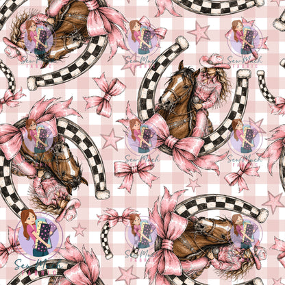 JULY Pre-Order (1): Horseshoe Pink Gingham