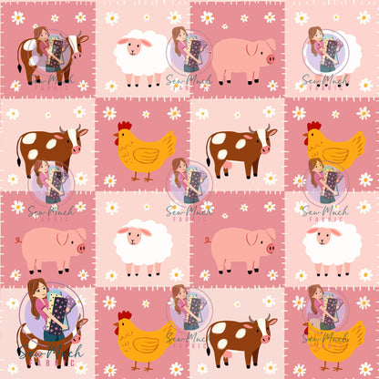 Farm Animal Checks | Woven | Retail | Average Scale