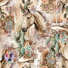 Load image into Gallery viewer, Western Horse Cactus | Canvas | Retail | Average Scale
