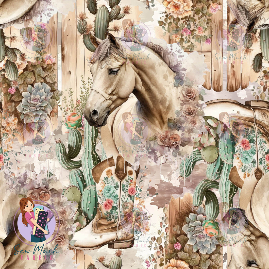 Western Horse Cactus | Canvas | Retail | Average Scale