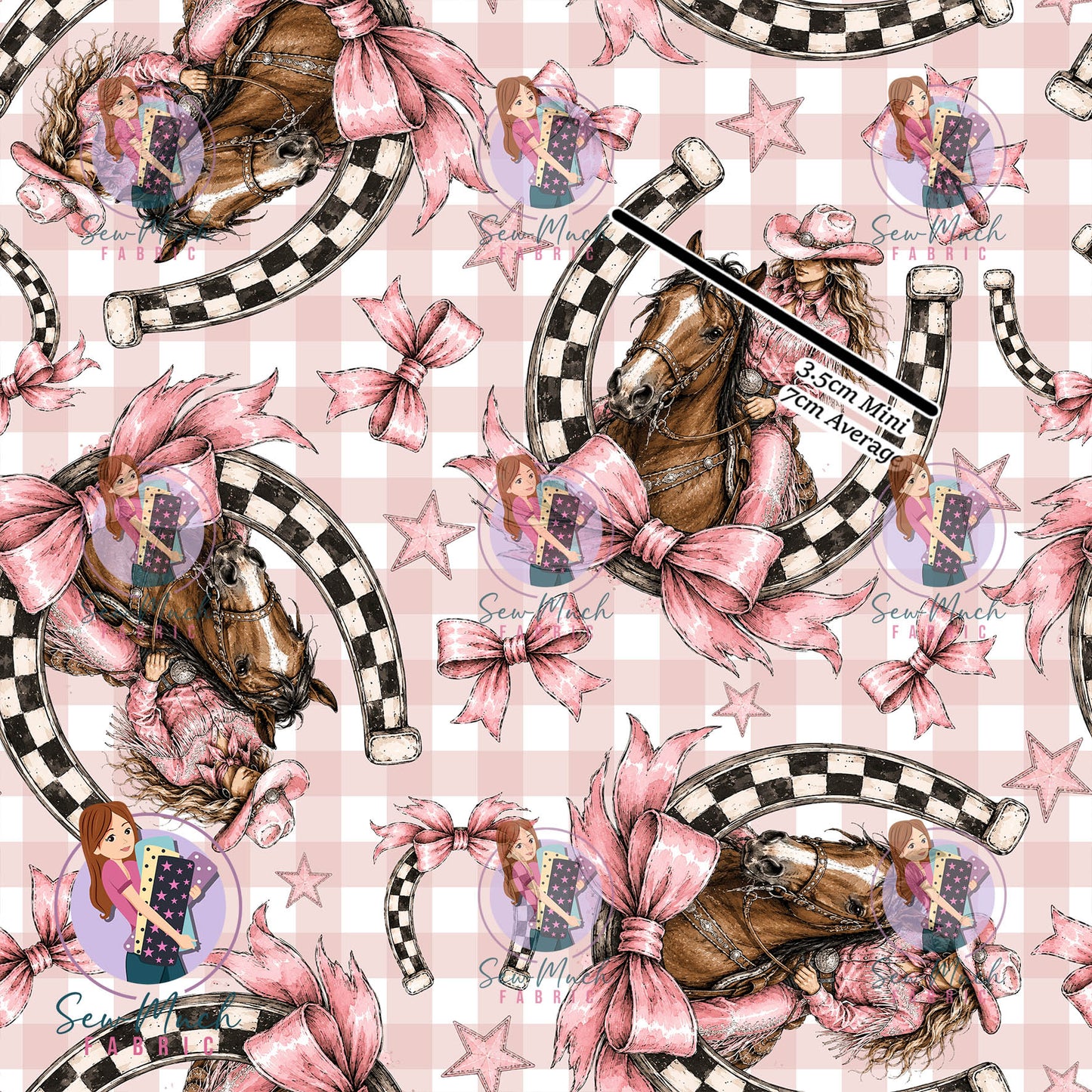 JULY Pre-Order (1): Horseshoe Pink Gingham
