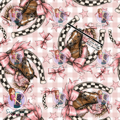 JULY Pre-Order (1): Horseshoe Pink Gingham