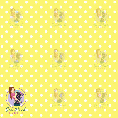 Yellow Polka | Waterproof Canvas | Retail | Average Scale