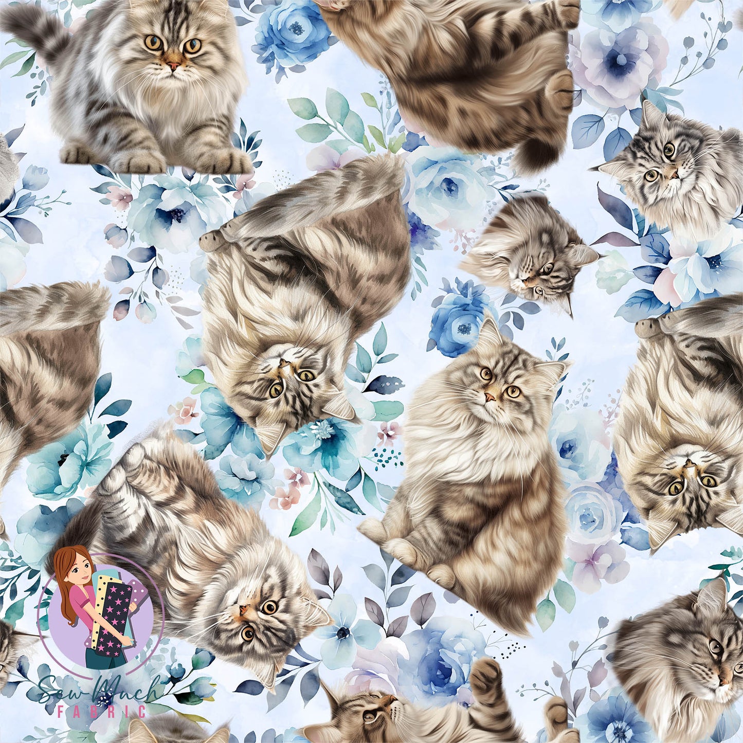Siberian Cat FLORAL | Pre-Order |
