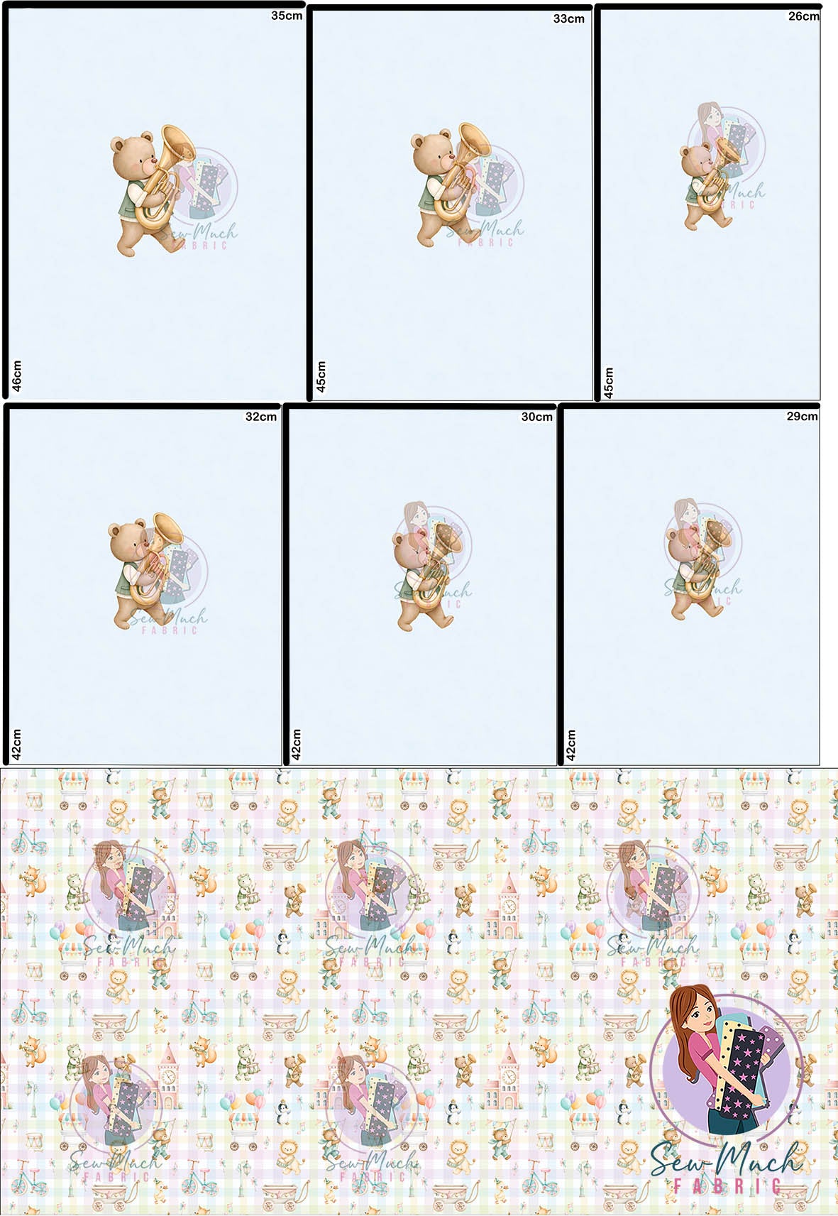 OCTOBER Pre-Order (1): Animal Parade 'PANEL FOR ROMPERS'
