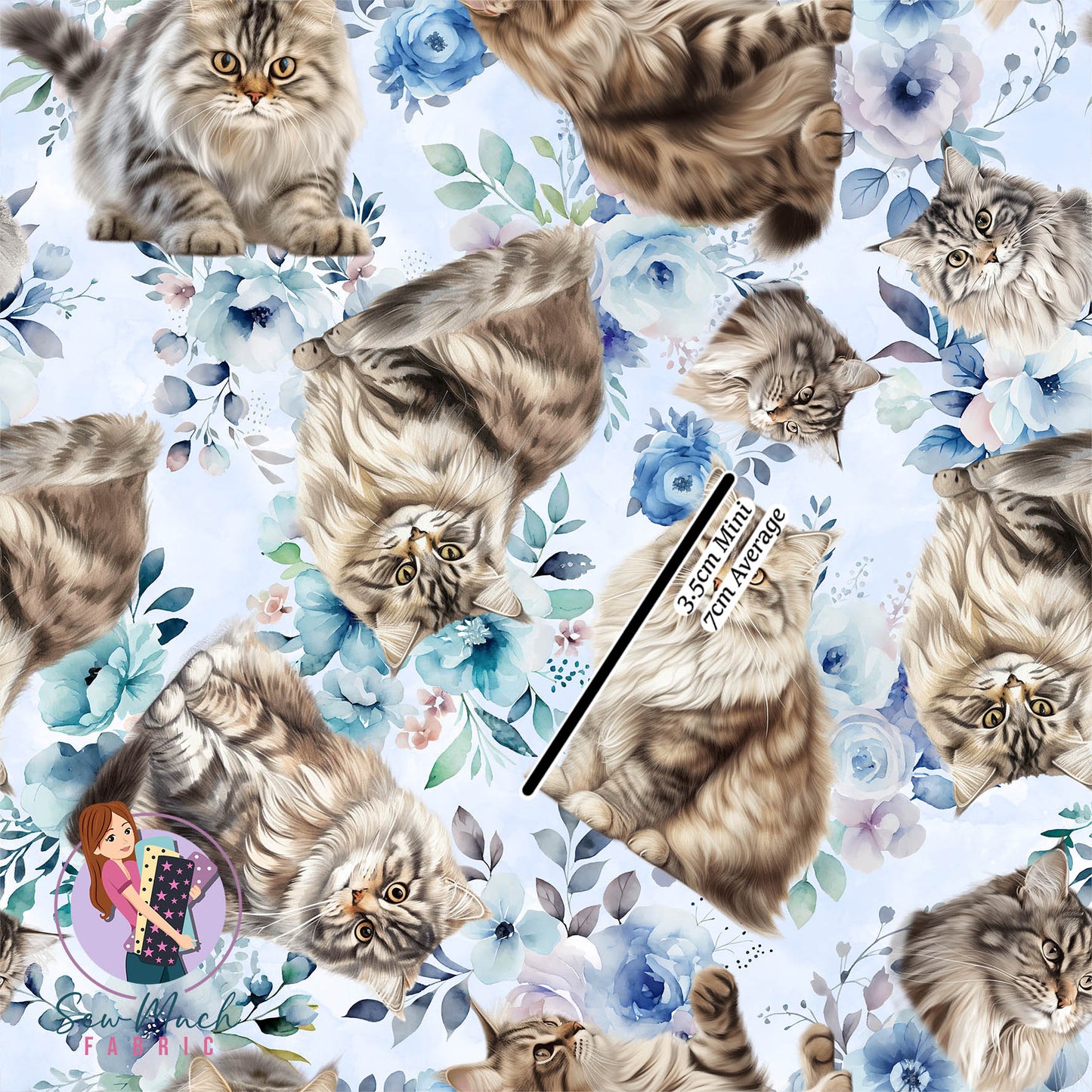 Siberian Cat FLORAL | Pre-Order |