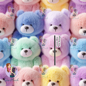 3D colourful teddy | Woven | Retail | Average Scale