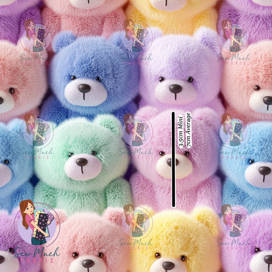 3D colourful teddy | Woven | Retail | Average Scale